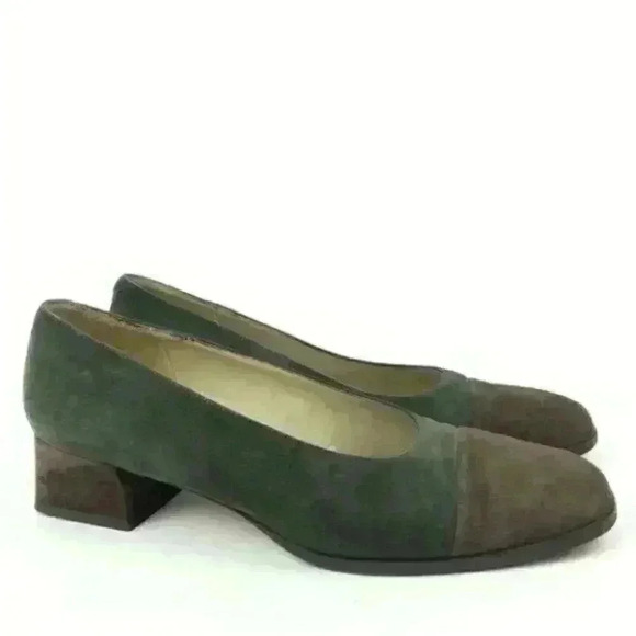 Talbots Heels Size 8 N Italian Suede Cap Toe - Picture 1 of 8